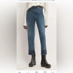Everlane size 25 way high jeans, abyss wash